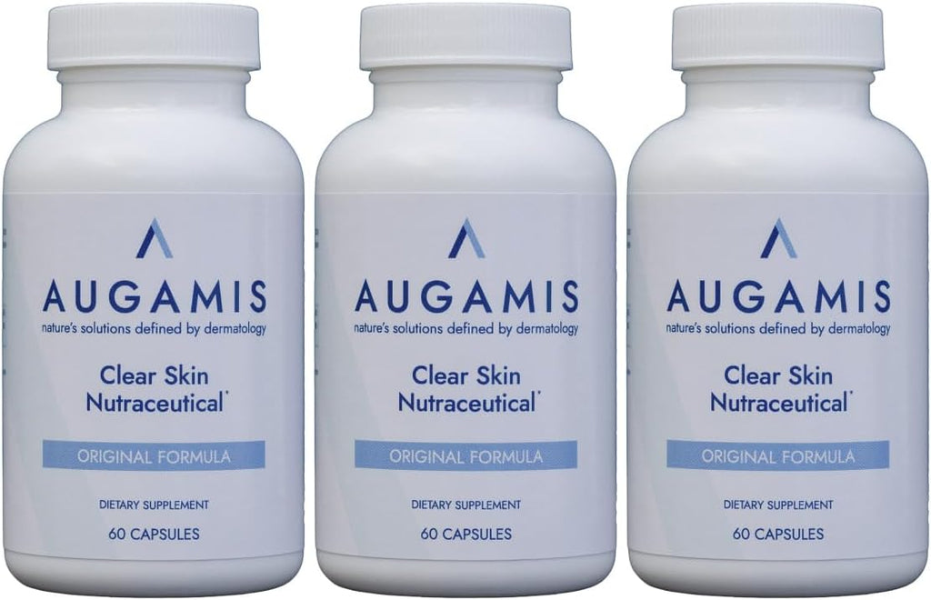Augamis Tratamiento Hormonal para el Acné Femenino – Suplemento Libre de DIM para Piel Clara, Rostro y Cuerpo – 60 Cápsulas, 485 mg