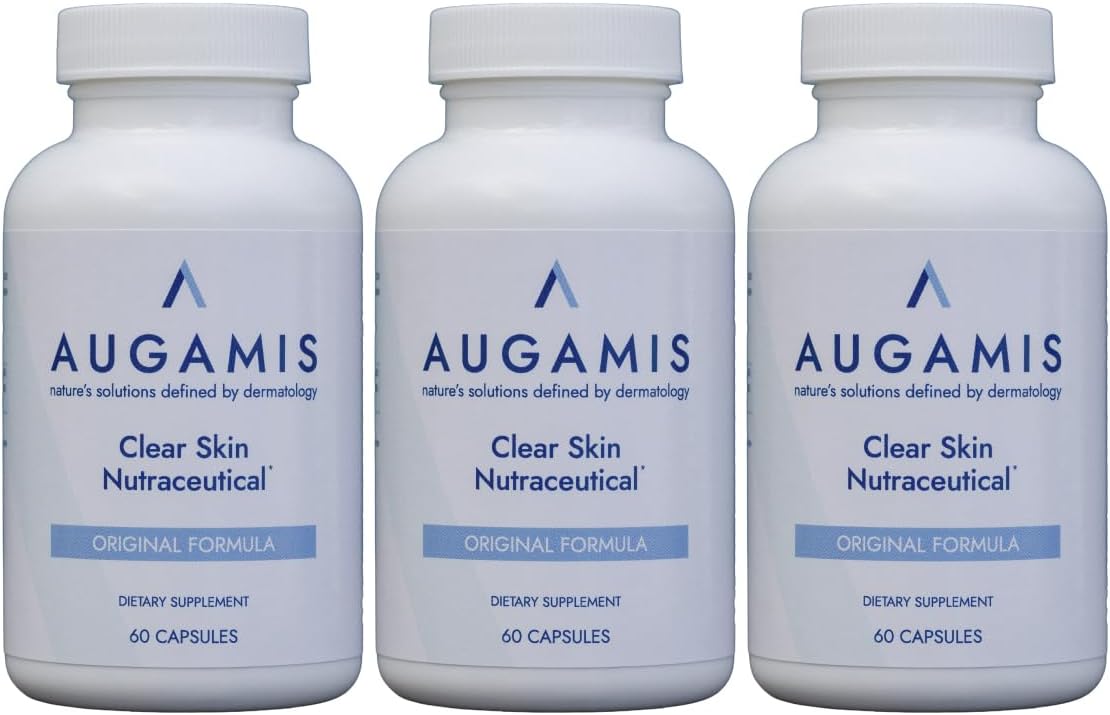 Augamis Tratamiento Hormonal para el Acné Femenino – Suplemento Libre de DIM para Piel Clara, Rostro y Cuerpo – 60 Cápsulas, 485 mg