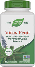 Nature's Way Vitex Fruit (Agnus-castus) - 320 Cápsulas, Vegano
