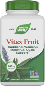 Nature's Way Vitex Fruit (Agnus-castus) - 320 Cápsulas, Vegano