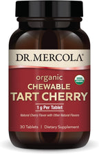 Dr. Mercola Cereza Ácida Orgánica Masticable - 30 Comprimidos