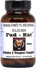 Fad-Kat Fadogia Agrestis y Tongkat Ali | 600mg por Cápsula | Apoyo al Rendimiento Deportivo | 60 Cápsulas Veganas | Sin Estearatos