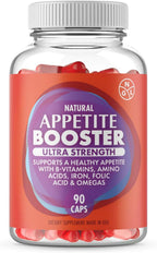 NGL Appetite Booster Extra Strength para Adultos Fortificado con Lisina, Ácido Fólico, Hierro, Tiamina y Complejo B