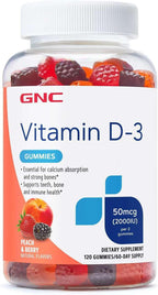 GNC Vitamin D-3 Gummies 2000 IU - 120 Gomitas