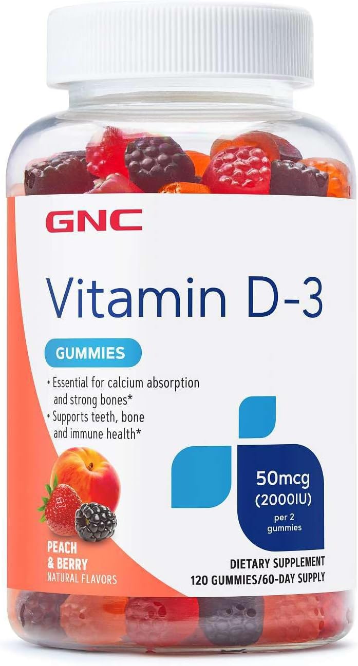 GNC Vitamin D-3 Gummies 2000 IU - 120 Gomitas