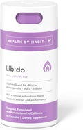 Health by Habit Libido Blend (60 cápsulas) - Mezcla de afrodisíacos naturales con maca y ashwaganda, vegano, sin OGM, sin azúcar