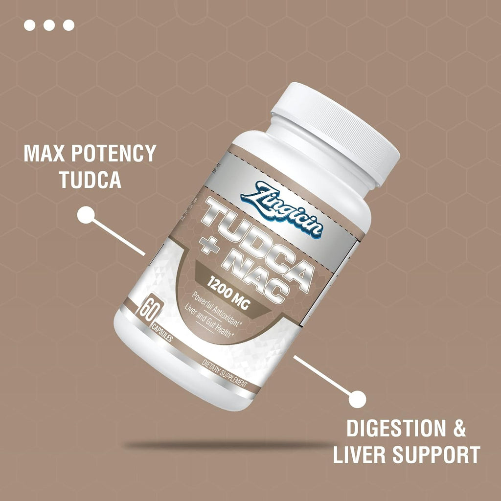 Zingicin TUDCA con NAC 1200mg - 60 Cápsulas - Suplemento Hepático
