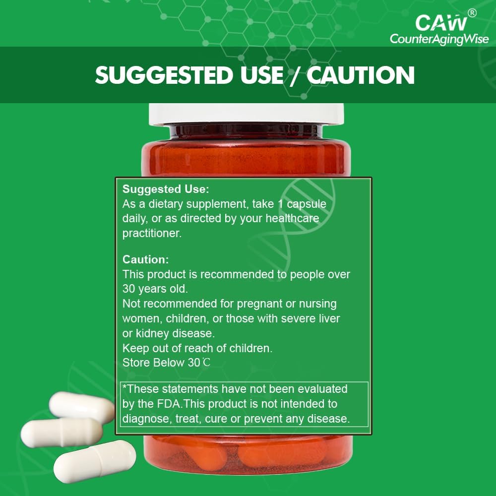 CAW Nano Cycloastragenol 10 mg | Cápsulas entéricas vegetales (6 botes)