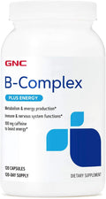 GNC B-Complex Plus Energy | Metabolismo y Producción de Energía | 120 Comprimidos