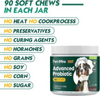 PetriMins Probiótico Avanzado para Perros - 90 Masticables Sabor Pollo
