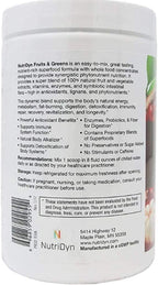 NutriDyn Fruits & Greens Berry - Superalimentos Orgánicos - 304.8 g