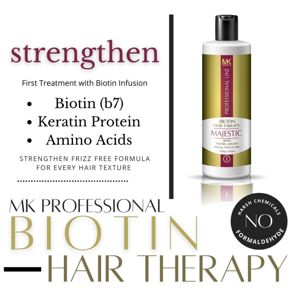 Majestic Hair Biotin Therapy 475 ml – Sin Formaldehído