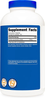 Nutricost Cápsulas de Estroncio 750mg, 240 Cápsulas - Vegetariano, Sin OGM, Sin Gluten