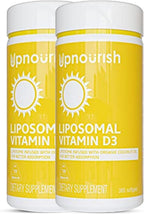 UpNourish Vitamina D3 Liposomal 5000 IU - 365 Cápsulas Blandas con Aceite de Coco Orgánico