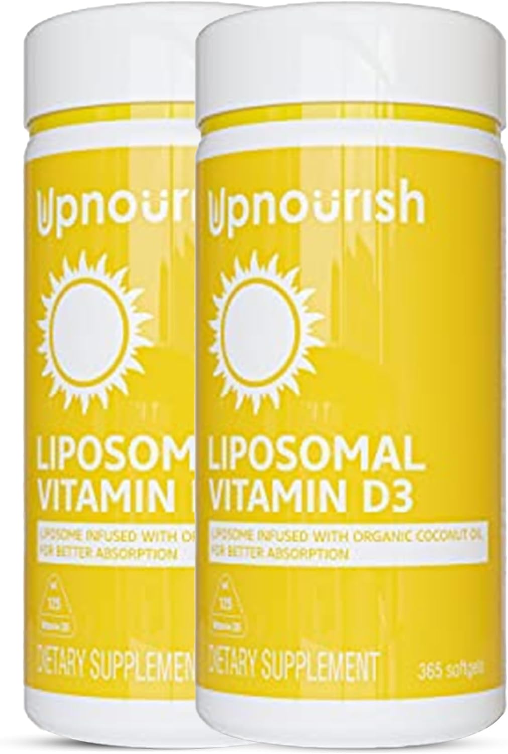 UpNourish Liposomal Vitamina D3 5000 UI - 730 Cápsulas Blandas (2 Paquetes)