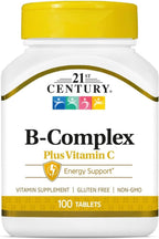 21st Century Complejo B con Vitamina C, 100 tabletas