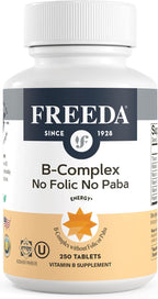 Freeda Complejo B Sin Ácido Fólico ni PABA – Super B Complex (100 Comprimidos)