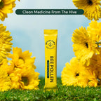 Beekeeper's Naturals - Polen de Abeja 100% Crudo en Sticks, Enzimas Naturales, Fuente de Vitaminas B, Minerales, Aminoácidos y Proteína - Apto para Paleo y Keto, Sin Gluten (15 unidades)