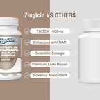 Zingicin TUDCA con NAC 1200mg - 60 Cápsulas - Suplemento Hepático