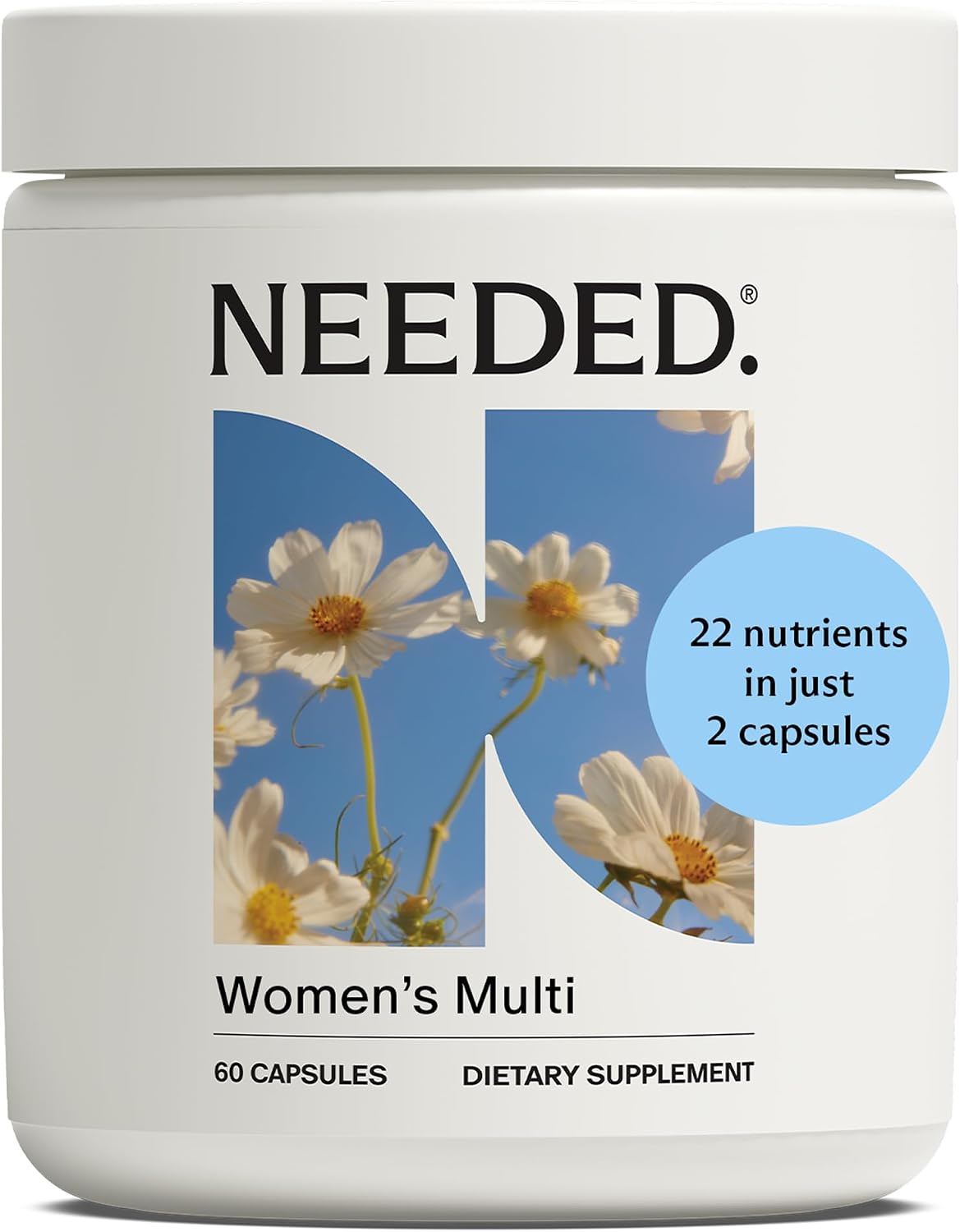 Needed. Multivitamínico para Mujeres con 22 Vitaminas, Minerales y Antioxidantes
