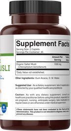 Safed Musli Orgánico 1500mg - 90 Comprimidos Vegetarianos