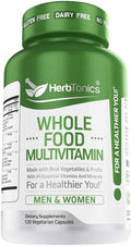 Herbtonics Multivitamínico Vegano Completo para Hombres y Mujeres - 120 Cápsulas