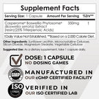 Nootropics Depot Boswellia Phytosome Cápsulas | 350mg | Casperome | 25% Ácidos Triterpénicos | Boswellia serrata | Incienso | Salud Articular | 30 Unidades