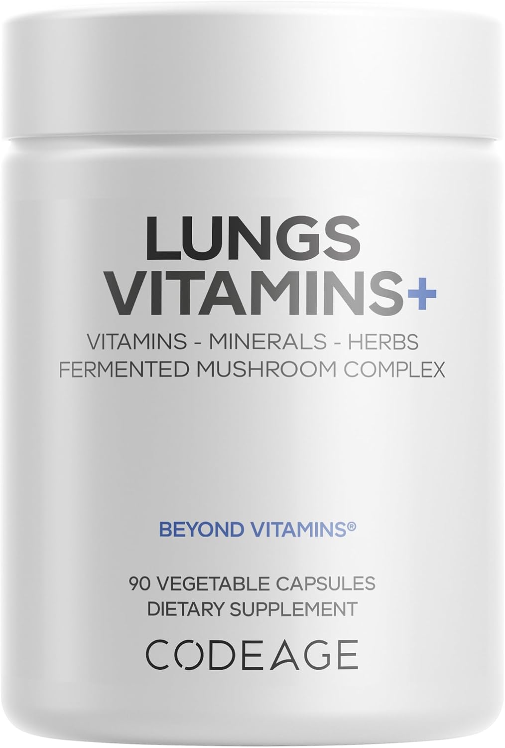 Codeage Lung Vitamins - Complejo de Vitaminas y Minerales con Hongos y Hierbas, 90 Cápsulas
