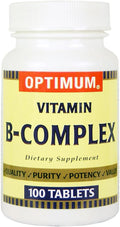 Optimum Complejo B, 200 Comprimidos (2 Envases de 100)