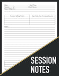 Cuaderno de Notas de Sesión para Terapeutas (Session Notes Notebook)