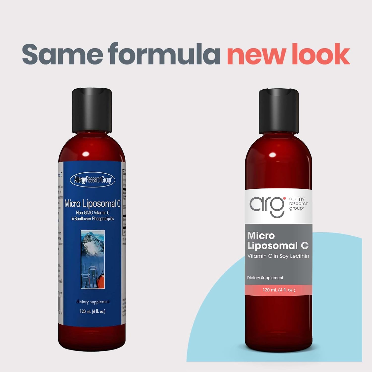 Allergy Research Group ARG Micro Liposomal C 1000 mg - Vitamina C Liposomal Líquida - Antioxidante de Absorción Mejorada - Apoyo Inmunológico y de Colágeno - Hipoalergénico y Sin OGM - 24 Porciones - 120 mL