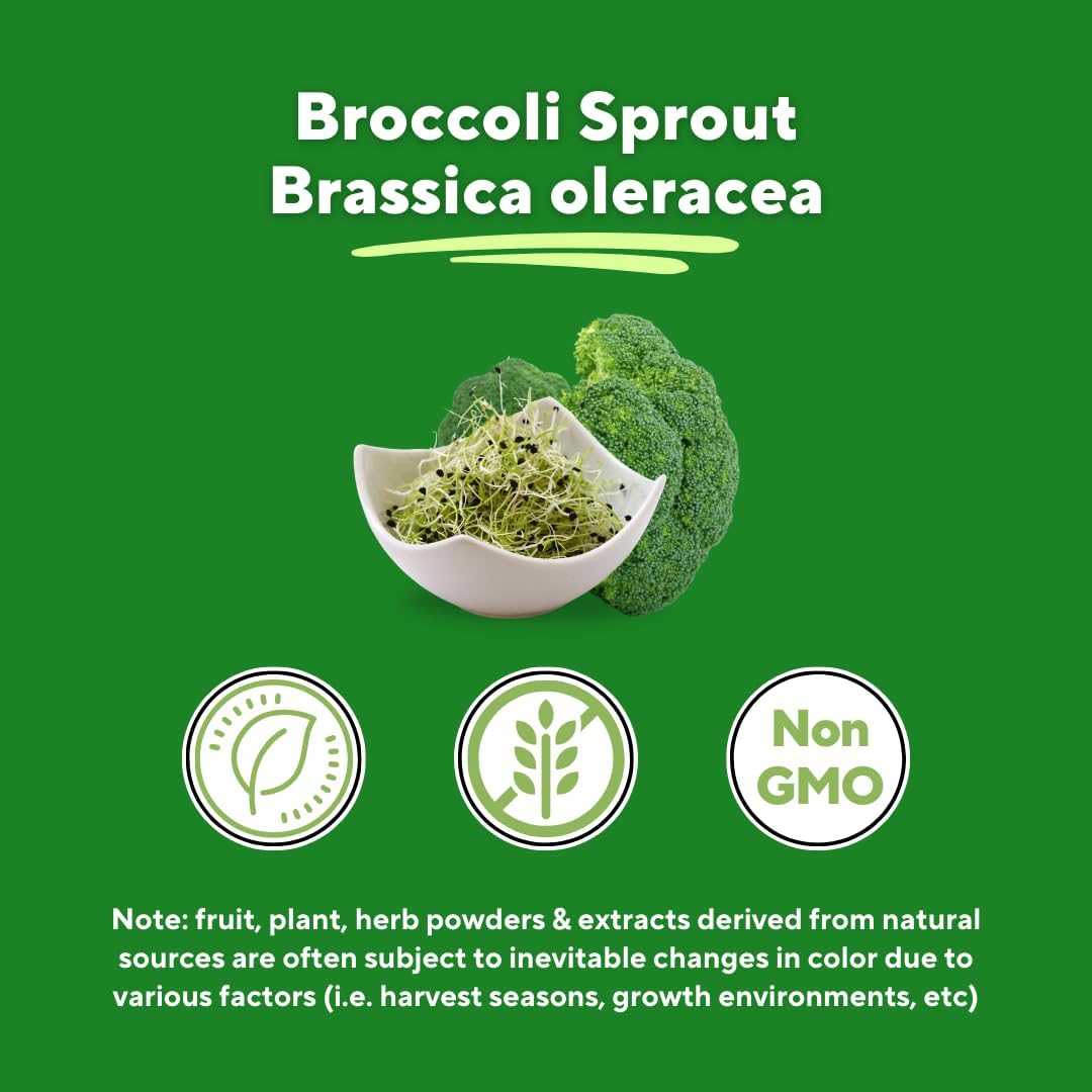 Vitapia Brócoli Germinado y Extracto de Brócoli Orgánico con Sulforafano - 120 Cápsulas Vegetales