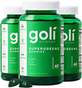 Goli SuperGreen Gummy Multivitamínico – 180 Gomitas – Vegano, Sin Gluten, Sin Gelatina – Lote de 3