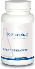 Biotics Research B6 Fosfato – Forma Biológicamente Activa de Vitamina B6 (Piridoxal-5-Fosfato), 100 Comprimidos