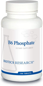Biotics Research B6 Fosfato – Forma Biológicamente Activa de Vitamina B6 (Piridoxal-5-Fosfato), 100 Comprimidos