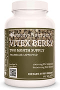 Vitex Berry (Chasteberry) | 1,000 mg, 60 Cápsulas Veganas | Suplemento Herbal | Dos Meses de Suministro