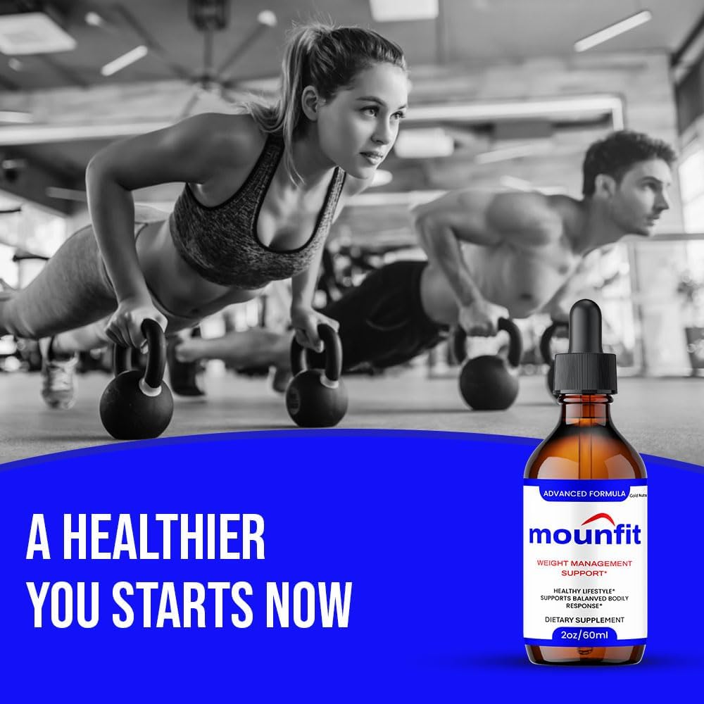 Mounfit Drops (Pack de 5) - Fórmula Natural - Suplemento Líquido para Hombres y Mujeres