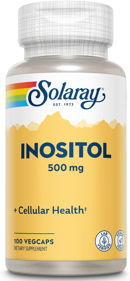 SOLARAY Inositol 500 mg - 100 Cápsulas Veganas – Image 1