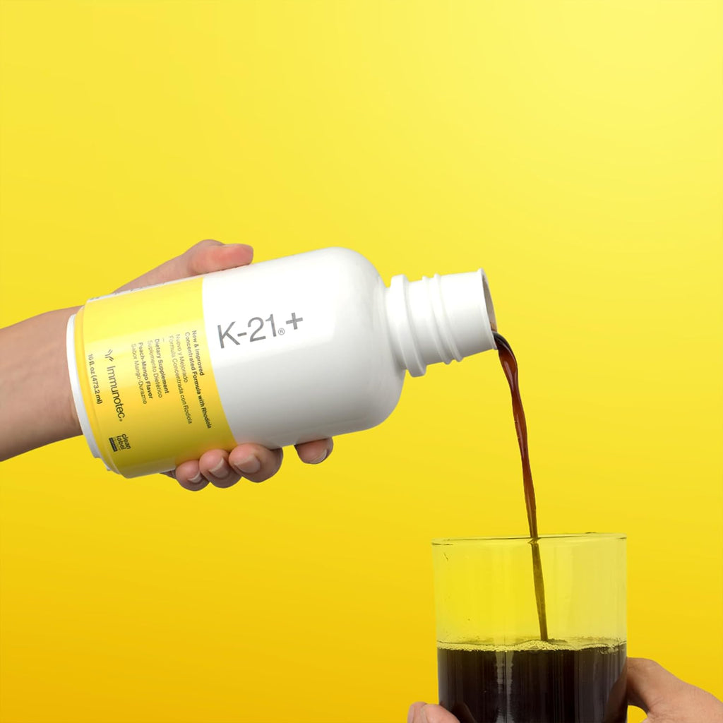 Immunotec K-21+ – Suplemento Líquido Adaptógeno con Rhodiola Rosea, 21 Botánicos y Complejo Mineral