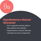 Nutricology Hipotálamo Bovino Liofilizado - 500 mg - 100 Cápsulas Veganas