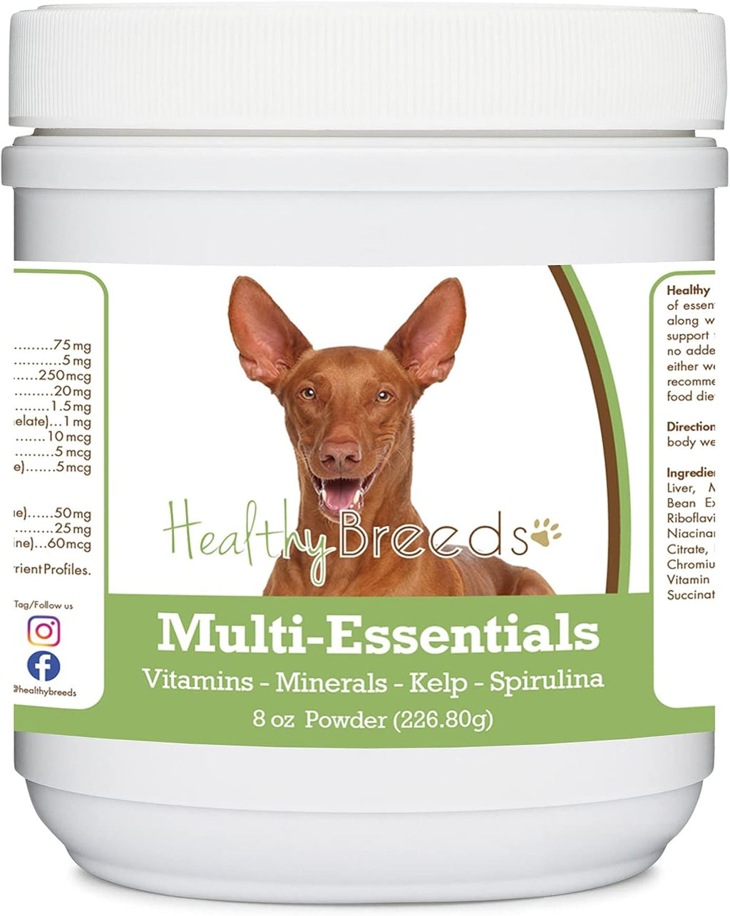 Healthy Breeds Multi-Essentials Powder para Perros - Suplemento de Vitaminas y Minerales - 227 g