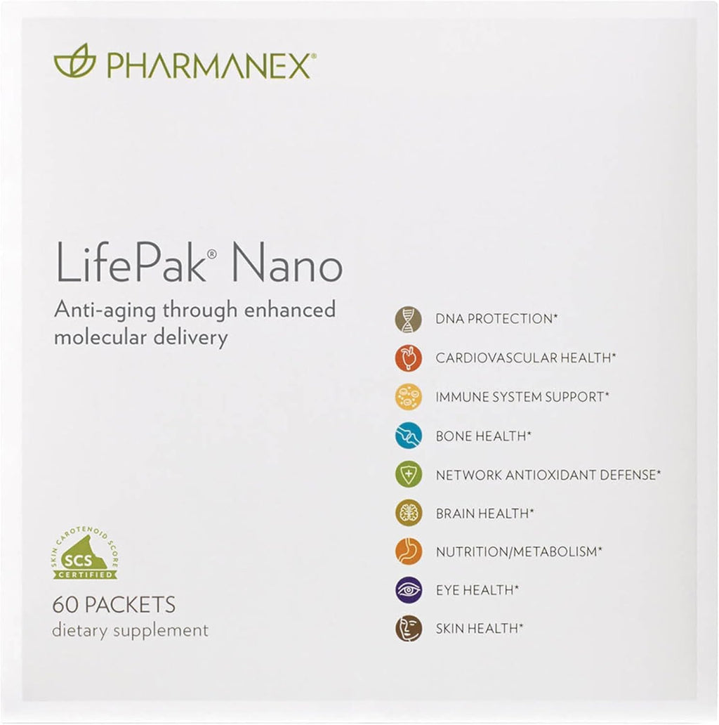 Nu Skin Pharmanex LifePak Nano — Suplemento diario con nutrientes esenciales, 60 sobres