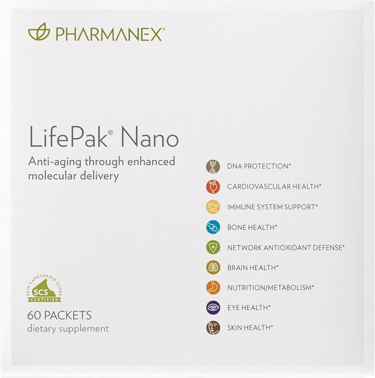Nu Skin Pharmanex LifePak Nano — Suplemento diario con nutrientes esenciales, 60 sobres – Image 1