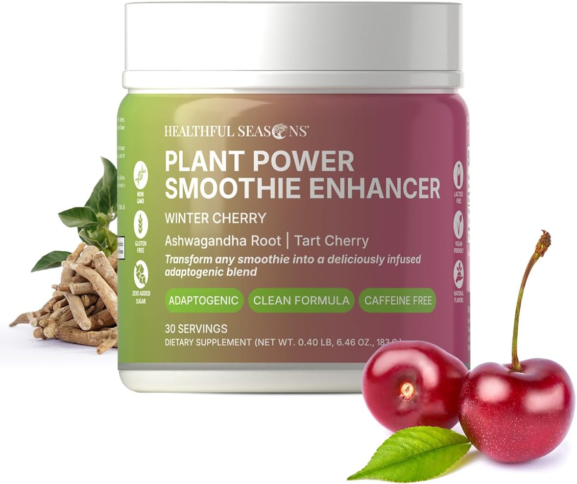 Mezcla para Batidos con Cereza Ácida, Ashwagandha y Stevia - 30 Raciones