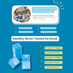 Multivitamínico Infantil UpRight Nutrition | 30 Días | Masticable Sin Azúcar | 17 Vitaminas y Minerales + 50mg de Frutas y Verduras