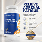 BioMatrix Complejo B con Adaptógenos, Cortisol y 5-MTHF | 120 Cápsulas Veganas