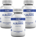 Dr.K&C Suplemento de Proteína de Albúmina Premium 1000mg, 3 Botellas (120 Comprimidos Cada Una), Energía Diaria y Apoyo al Bienestar