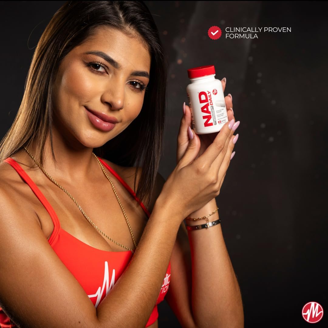 Metabolic Nutrition NAD MAX 350mg Rejuvenecedor Celular Antienvejecimiento, 30 Días