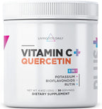 Livingood Daily Vitamina C en Polvo 2600 mg con Quercetina - 30 Dosis, Sabor Naranja