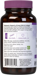 Bluebonnet Nutrition Vitamina D3 2000 IU – 250 Cápsulas Blandas